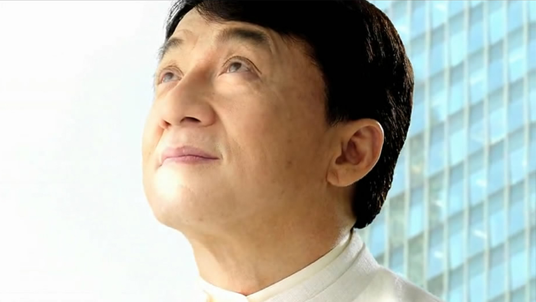 成龍在廣告片拍攝現場